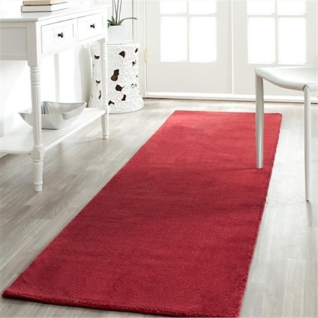 Safavieh 6 ft. x 9 ft. Medium Rectangle- Shag Himalaya Red Hand Loomed Rug HIM610G-6